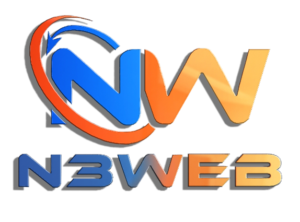 Logo coloré avec les lettres "NW" et "N3WEB".