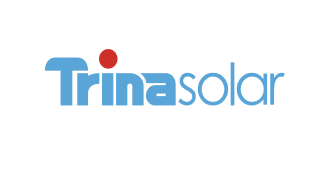 Logo de Trina Solar avec point rouge.